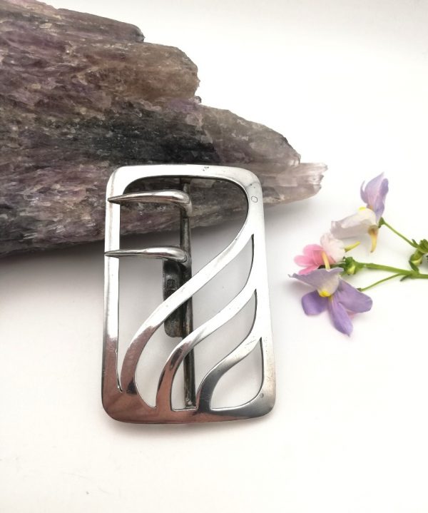 Murrle Bennett signed Jugendstil silver buckle 1900 most likely by Patriz Huber