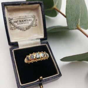 Vintage Thai 24ct gold and black diamond ring-beautiful!